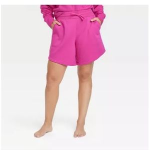 All in Motion High Rise Fleece Shorts 1X NWOT